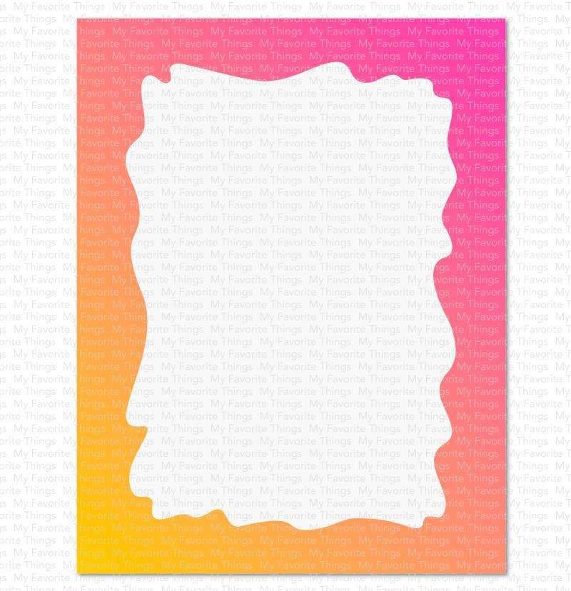 Watercolor Wash Rectangle Stencil