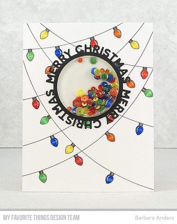 Merry Christmas Circle Frame Die-namics