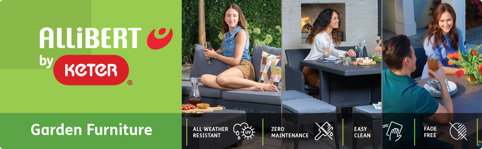 Keter Outdoor Furniture Waterproof Garden Sofa Sets Sg