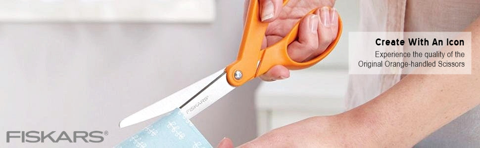 Classic orange kitchen dress making cutting sharp scissors fiskars sg