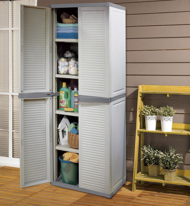 Keter Lourve Utility Indoor Cabinet Plastic Storage The Home Shoppe
