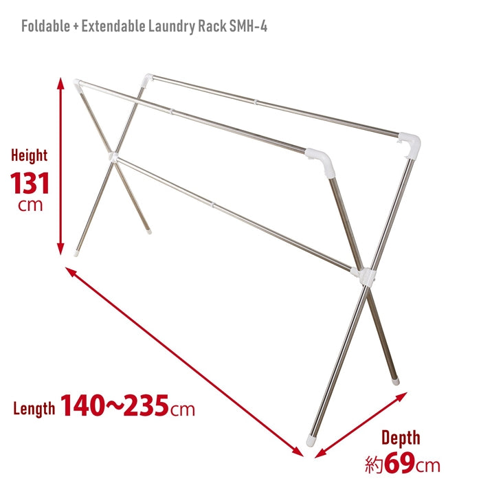 Foldable + Extendable Laundry Rack Large SMH-4