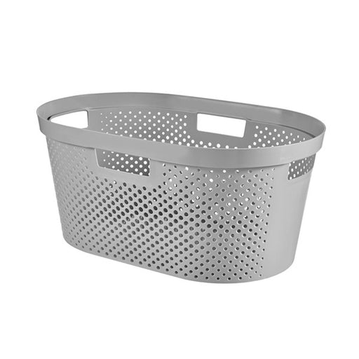 Laatste Beoefend Verplaatsbaar Curver Infinity Clothes Laundry Basket without lid Dots 40L Grey — The Home  Shoppe