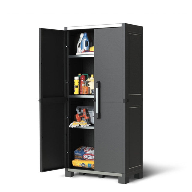 Keter Xl Pro Utility Heavy Duty Indoor Storage Cabinet Grey The