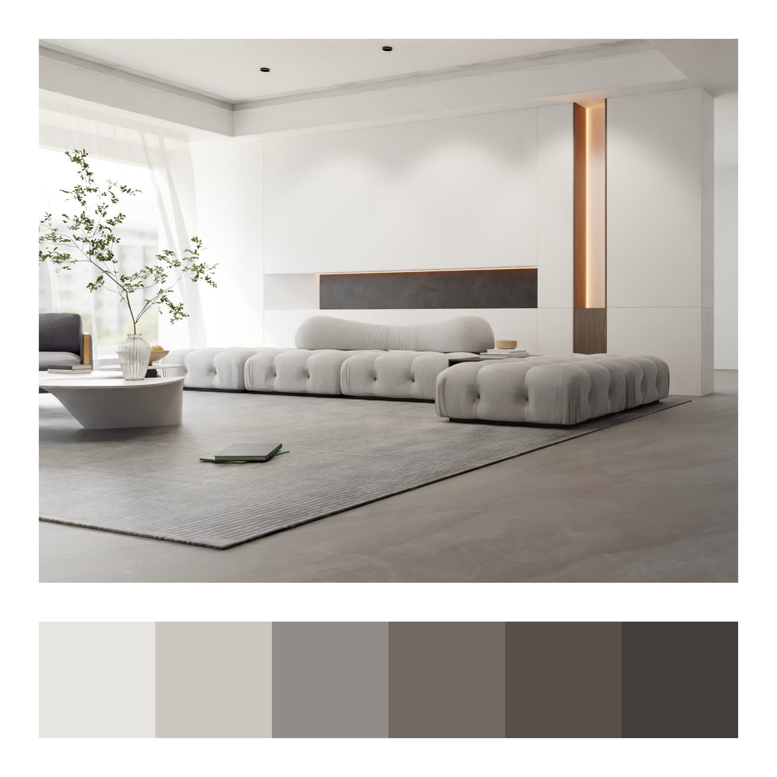 Japandi Living Room and Color Palette