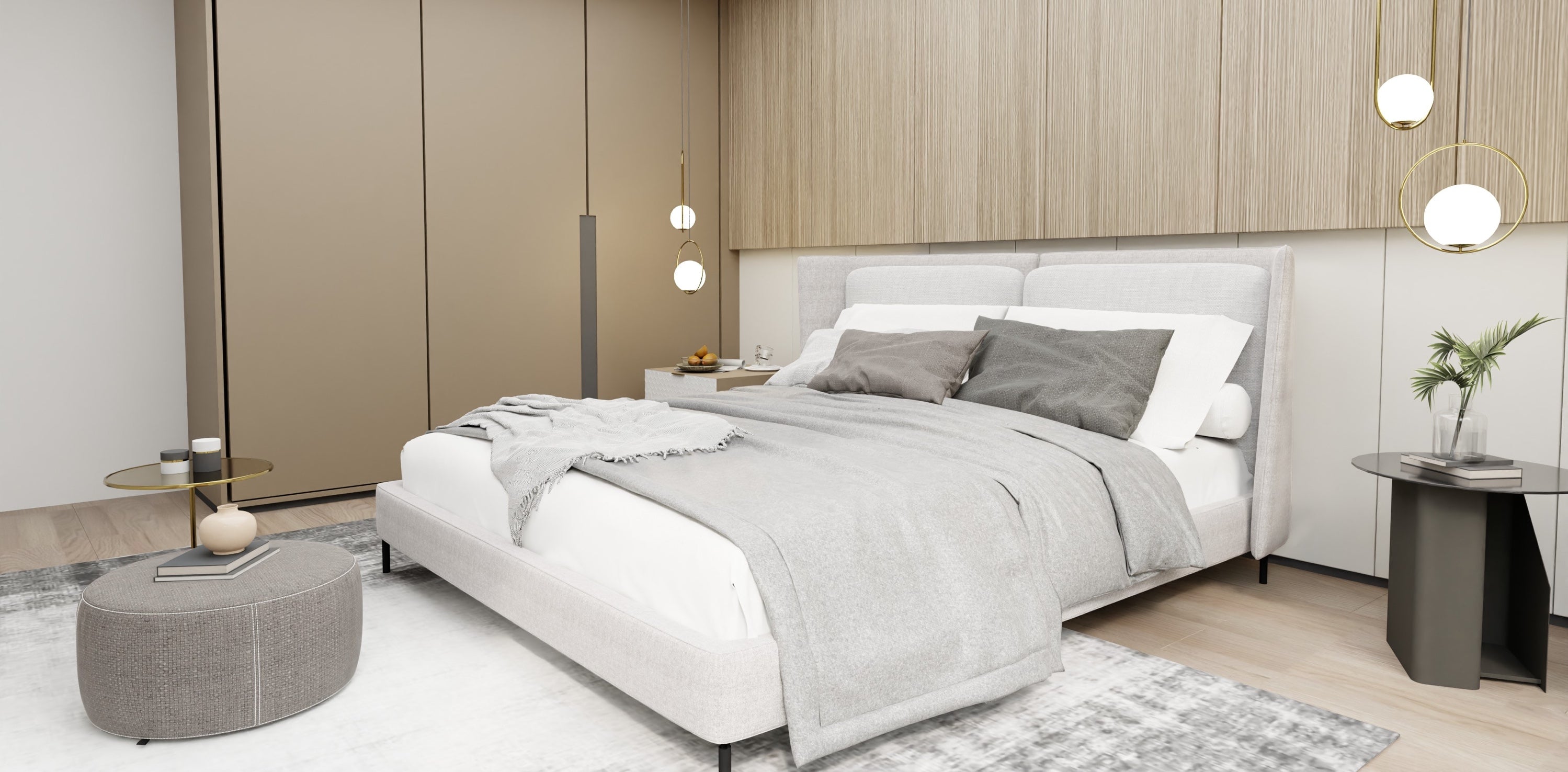 Bedroom with neutral colors