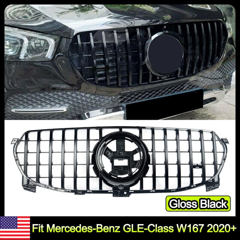 Chrome GT Style Front Bumper Grille For Benz GLE W166 GLE350 GLE400 GL –  Daves Auto Accessories