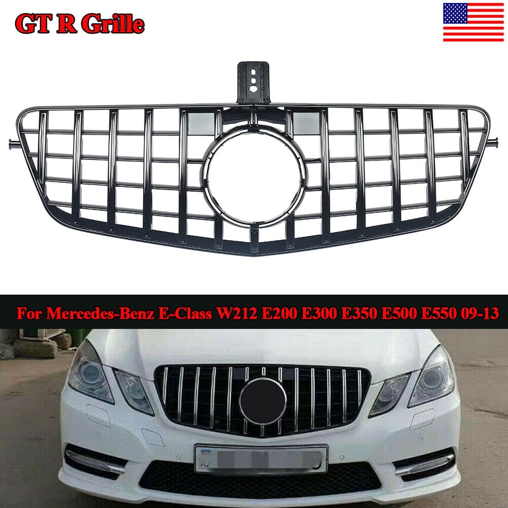 Front Hood Grille Grill For Mercedes-Benz W212 2009-2013 Gloss Black G –  Daves Auto Accessories