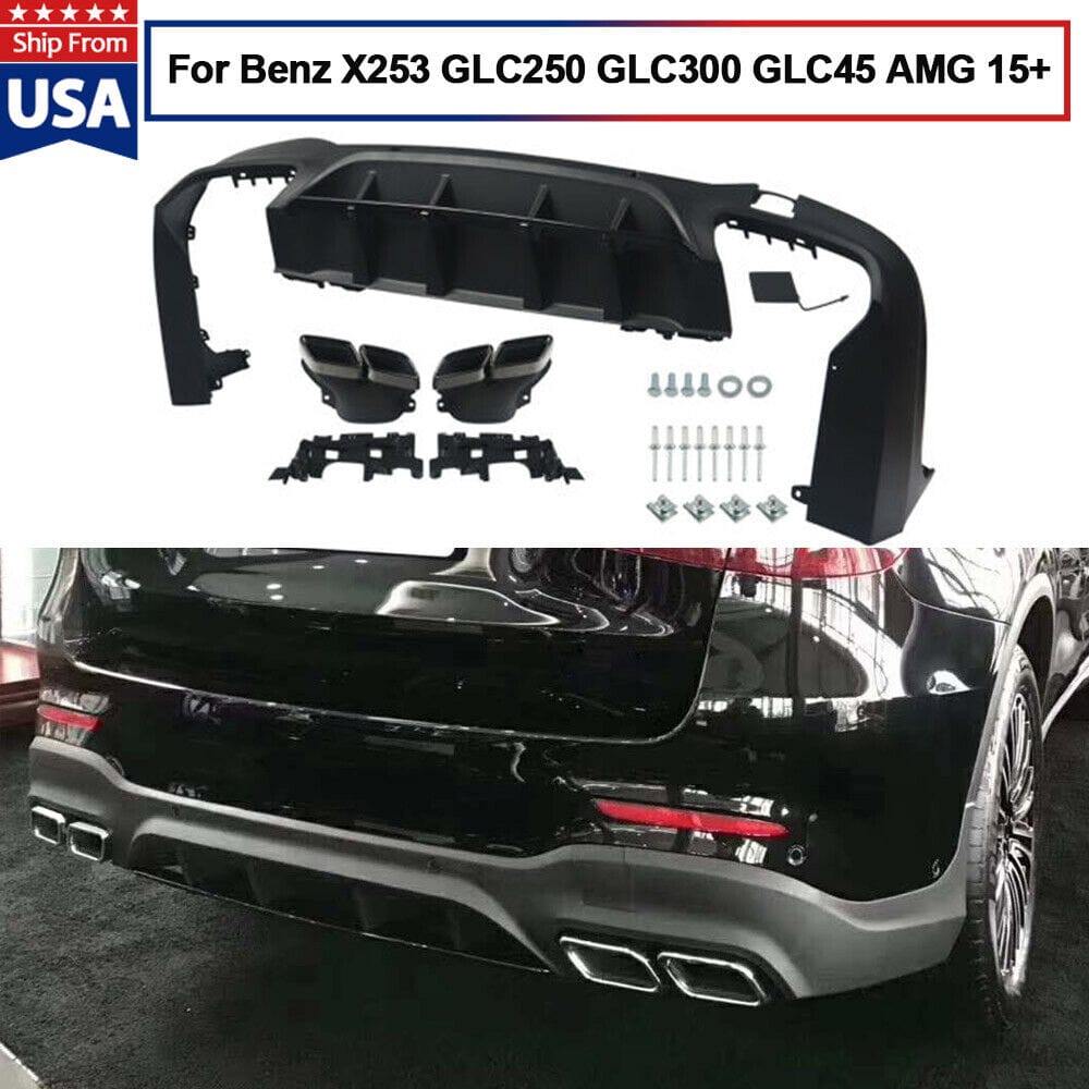 For Mercedes Glc Class X253 C253 Coupe Glc63 Amg Style Black Rear Diff –  Daves Auto Accessories