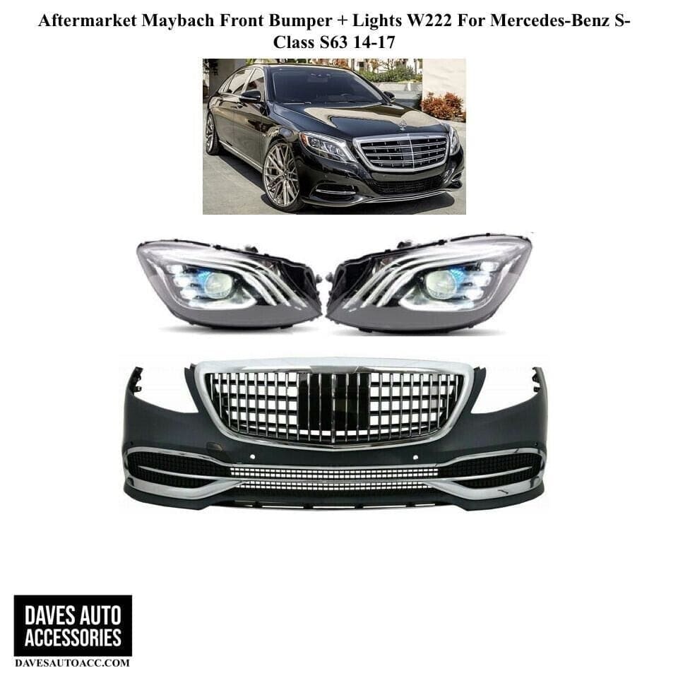 S-Class Maybach 680 full Conversion body kit bumper grille 2021 2022 2023