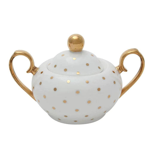 Bombay Duck Stripy Black White and Gold Tea for One Set
