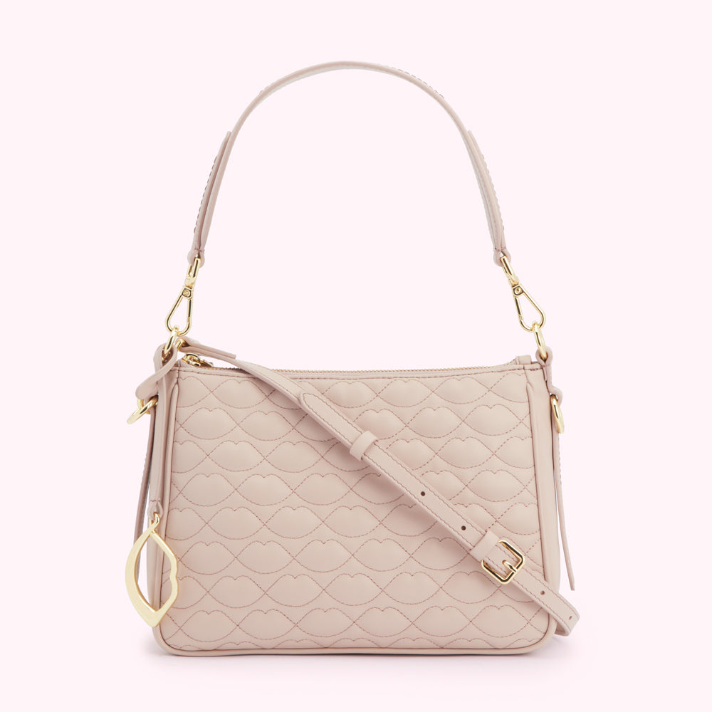 PEBBLE SMALL QUILTED LIP LEATHER CALLIE CROSSBODY BAG