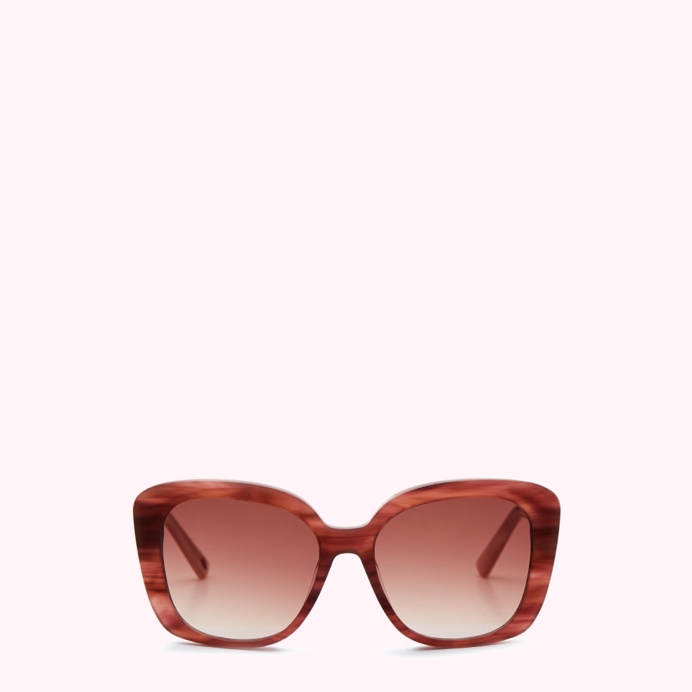 Lulu Guinness | Blush Color Block Sunglasses