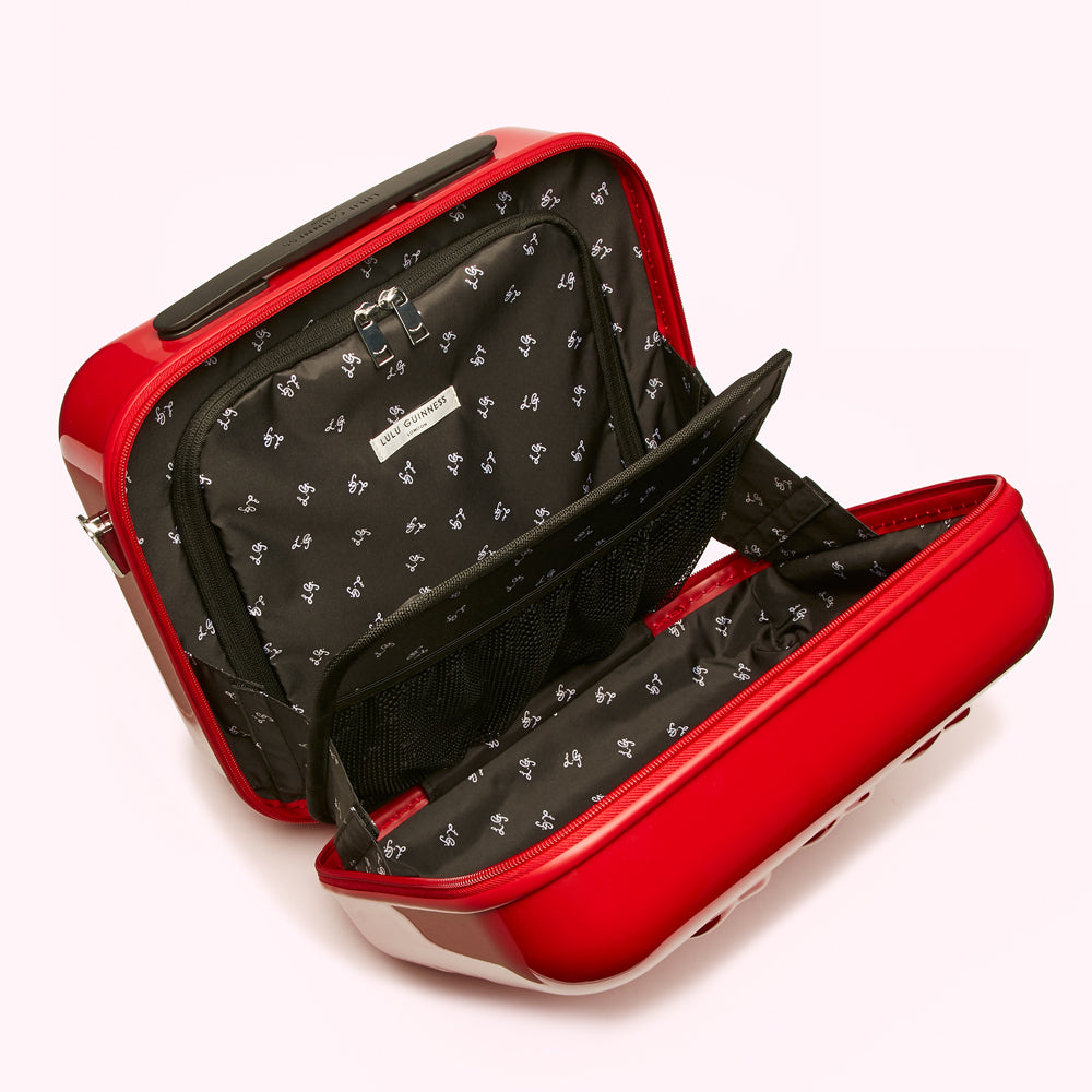 lulu guinness red vanity case