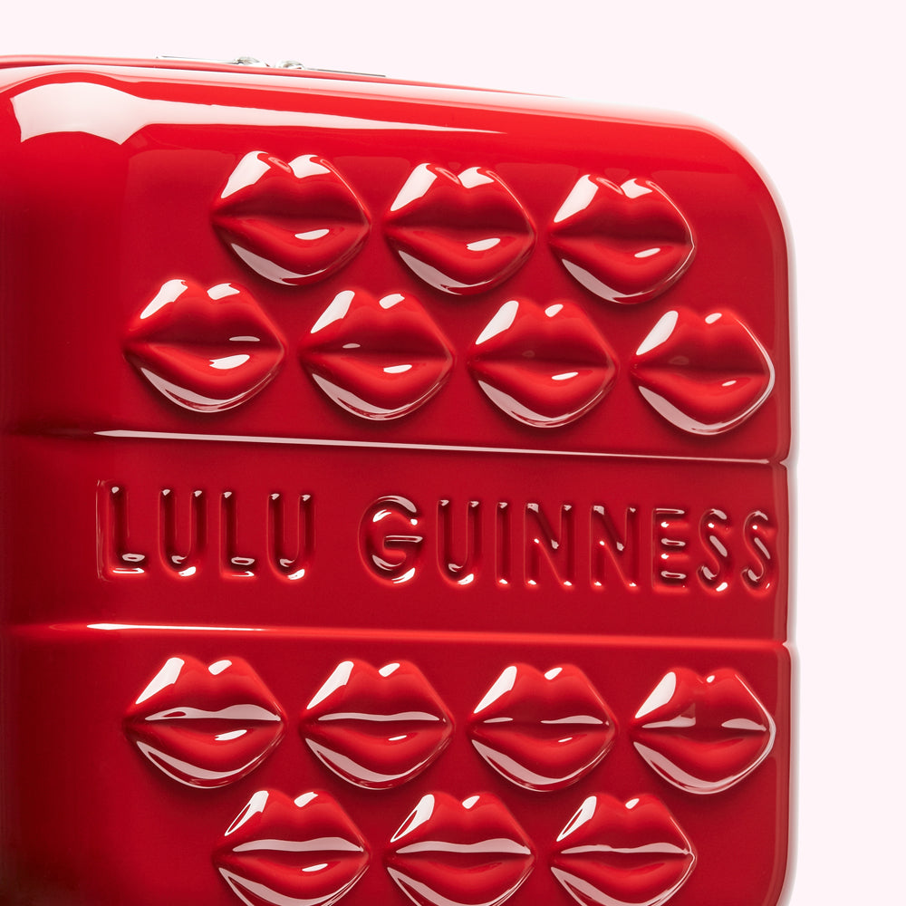 lulu guinness red vanity case