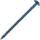 Kreg Blue-Kote SML-C125B-100 Pocket-Hole Screw, #8 Thread, 1-1/4 in L, Coarse Thread, Maxi-Loc Head, Square Drive, Steel
