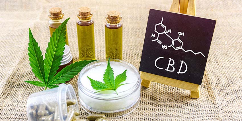 CBD oil for depression concept. Buy CBD oil online. CBD+CBG for anxiety relief.