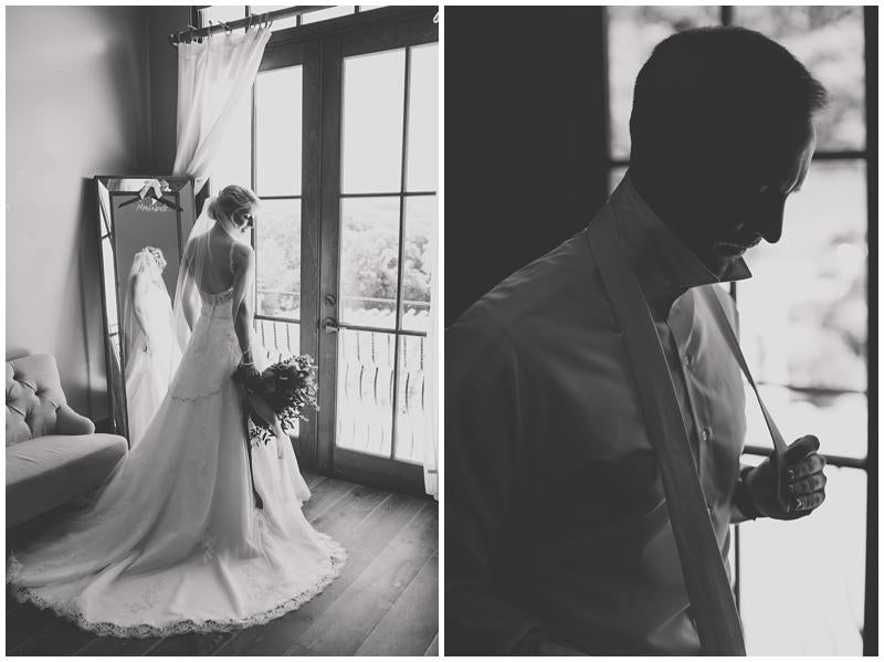 The bride and the groom getting ready for the ceremony. Photo edited by ShootDotEdit