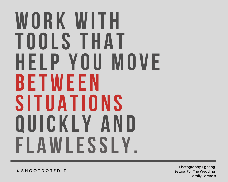 Infographic stating work with tools that help you move between situations quickly and flawlessly