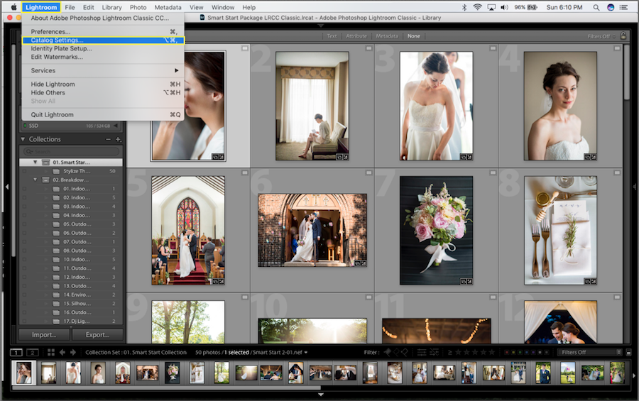 adobe lightroom 5 catalog