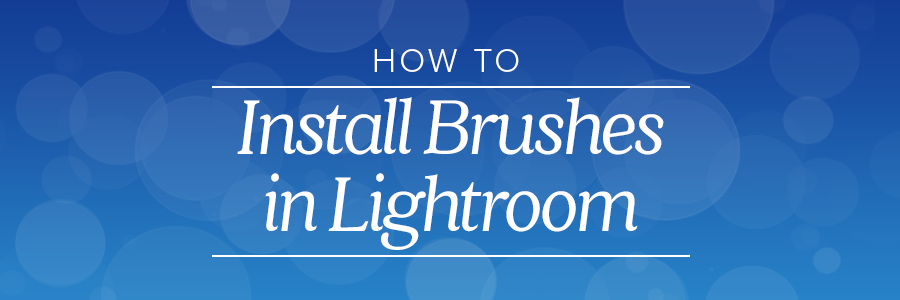 how to install brushes in lightroom