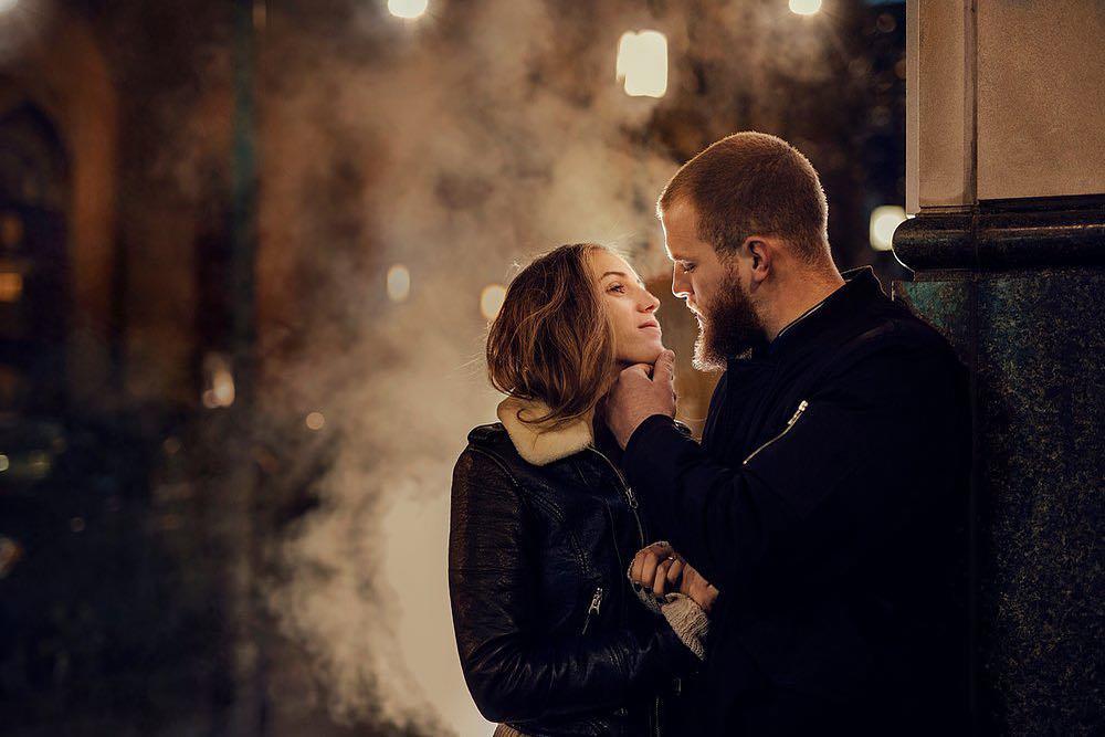 couple in Philadelphia winter