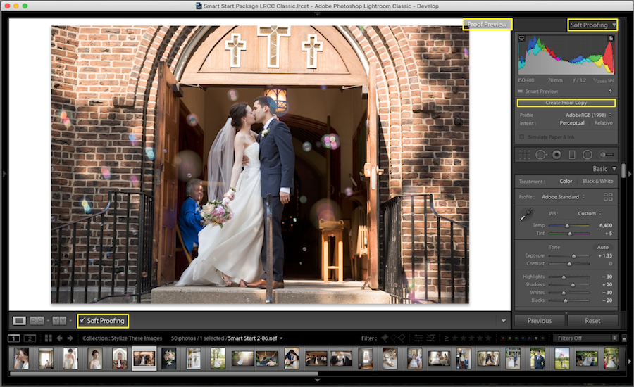 create virtual copy lightroom soft proofing