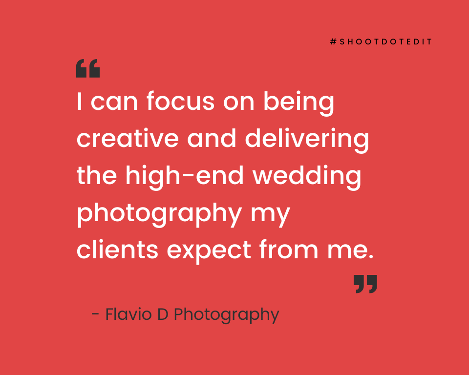 infographic testimonial quote from Flavio D Photography