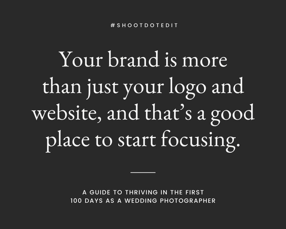 infographic stating your brand is more than just your logo and website and thats a good place to start focusing