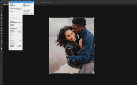 Adding a new layer in Photoshop 