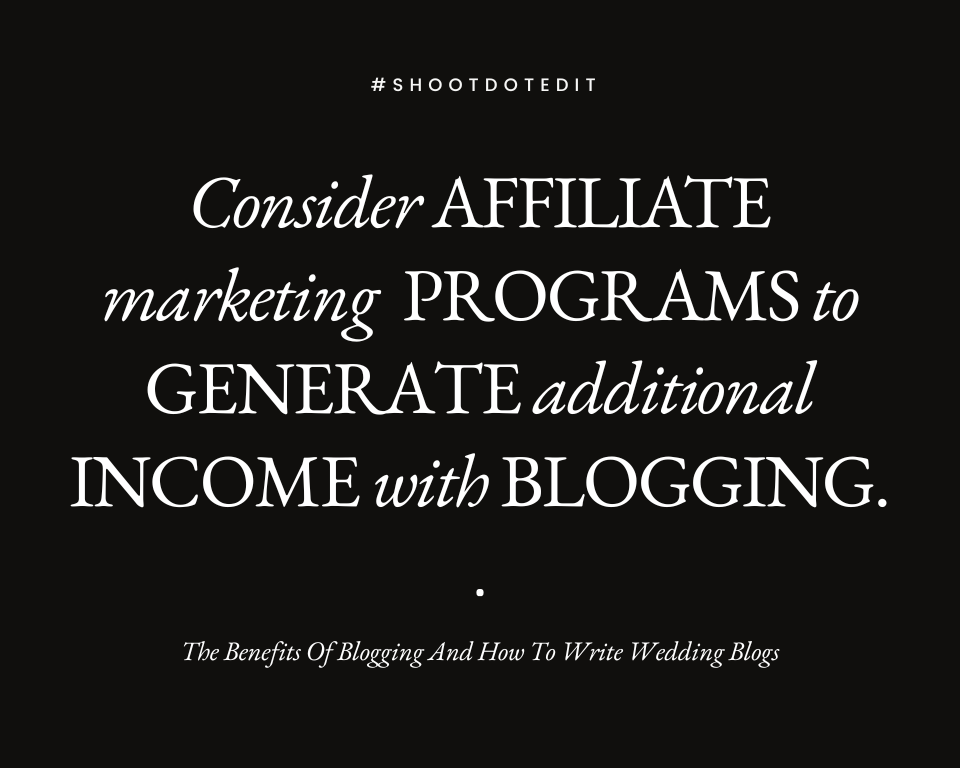 infographic stating wedding affiliate programs can help you make money online without too much effort