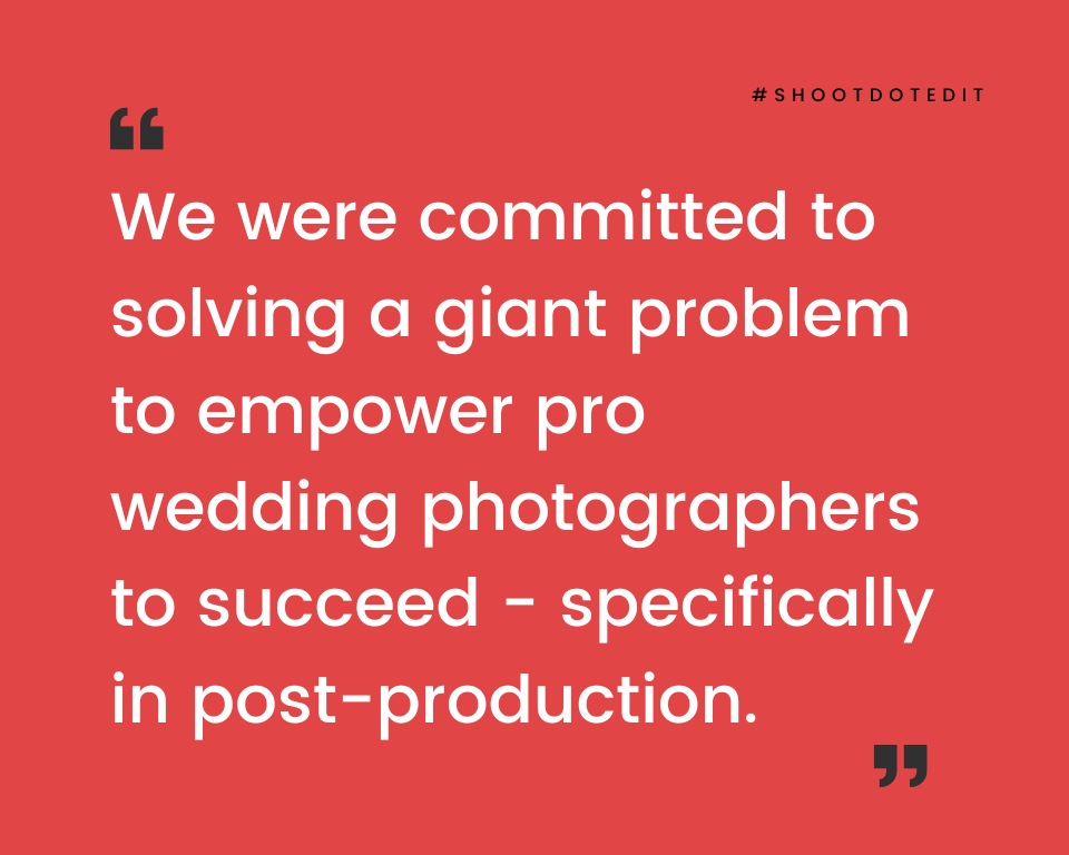 infographic quote by Garrett Delph the CEO and cofounder of ShootDotEdit