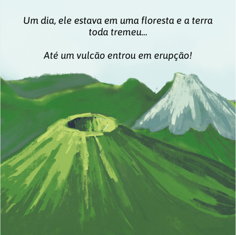 Vulcão em erupção