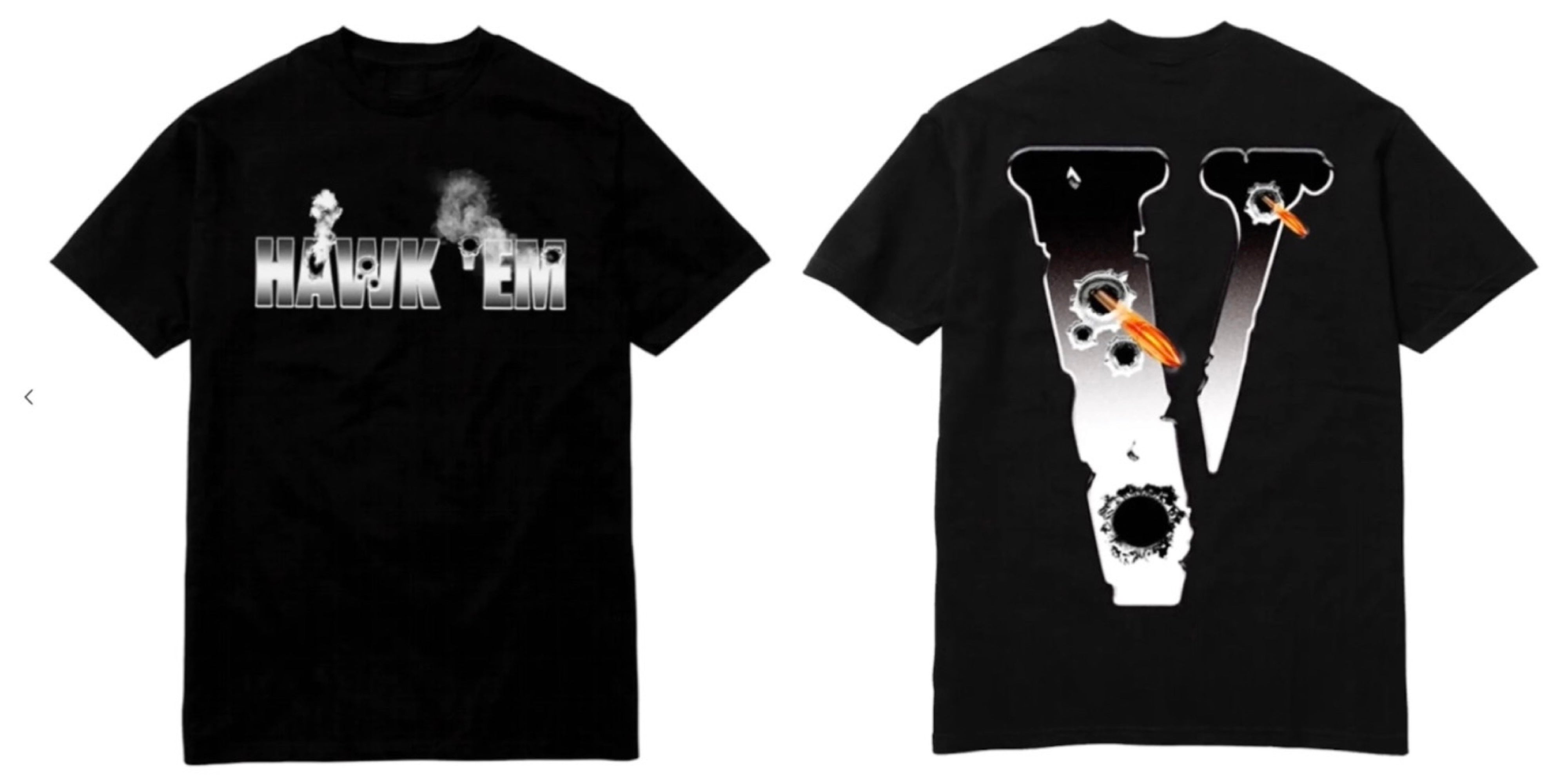 Vlone x Pop Smoke Hawk Em' T-shirt White – Duval.Kickz