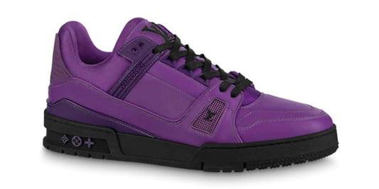 Louis Vuitton Louis Vuitton Purple Teal Metallic Trainer Sneaker