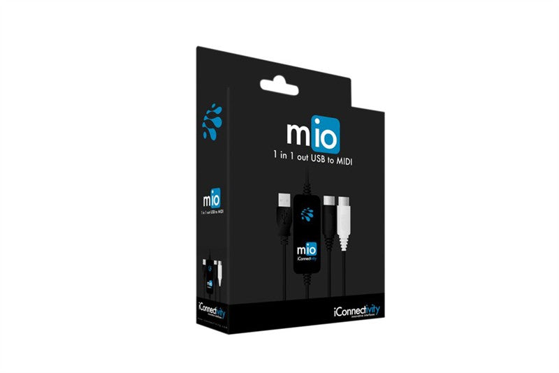 iconnectivity mio 1-in 1-out usb to midi interface for mac and pc