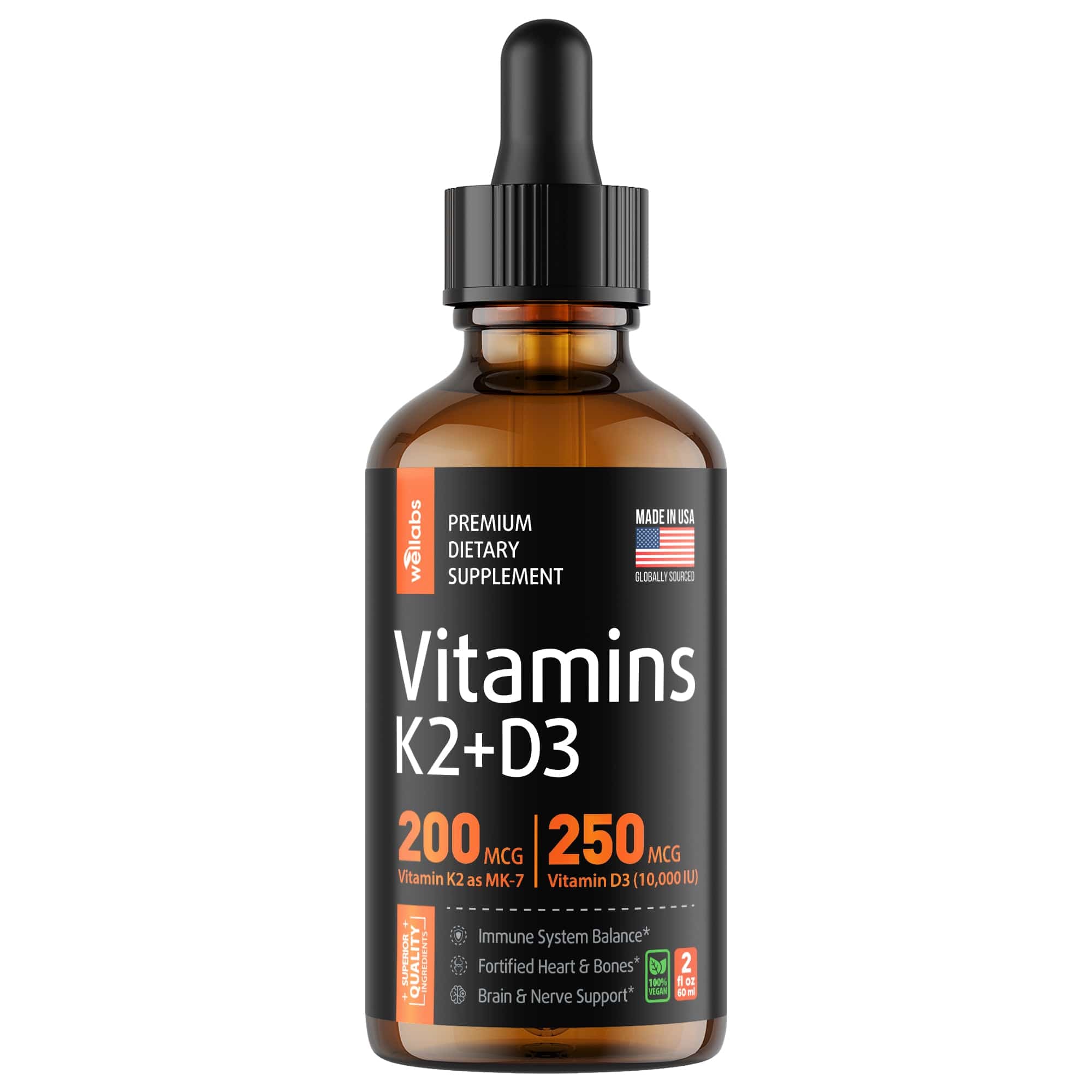 Liquid Vitamin D3 With K2