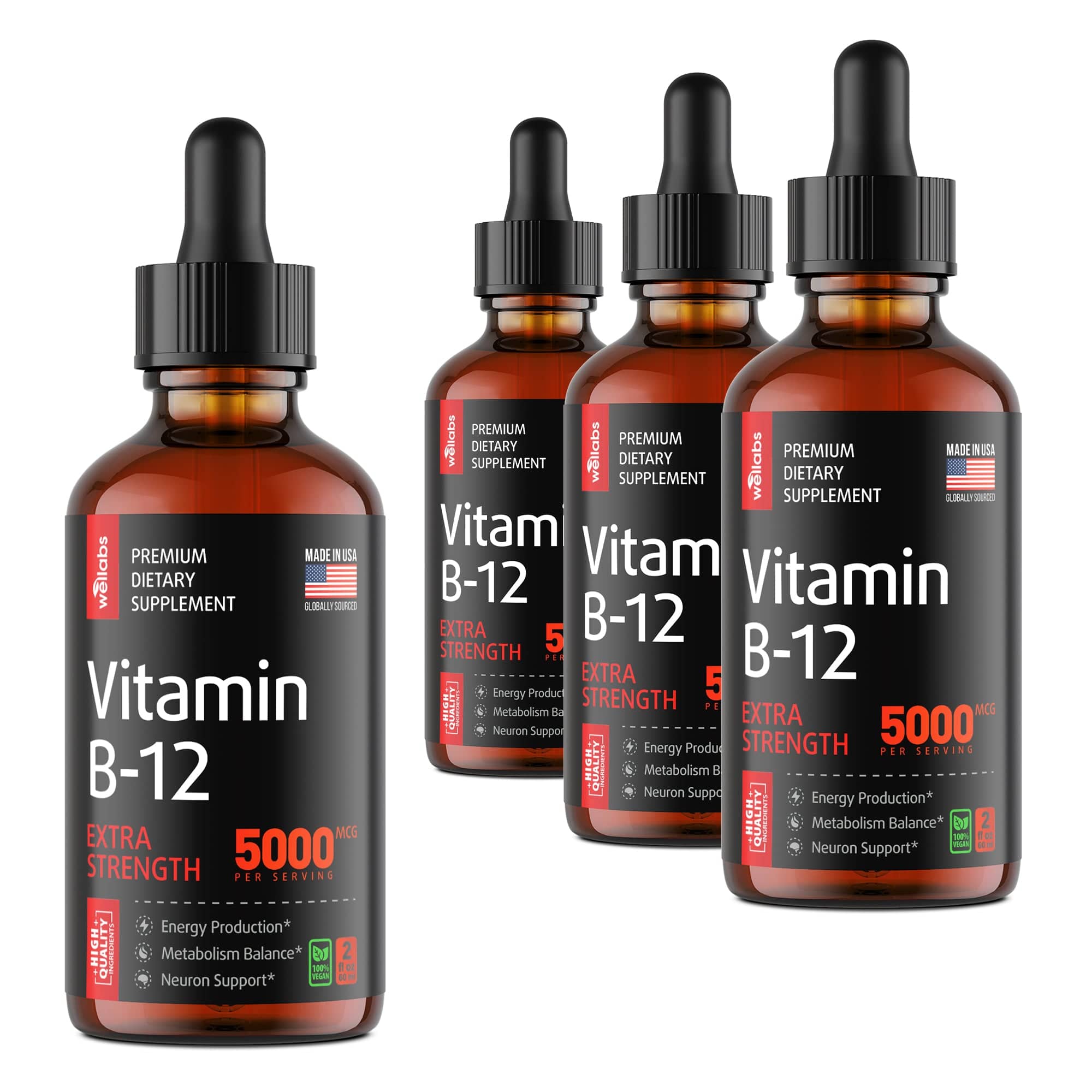 Vitamin B12 Drops - Buy 3 Get 1 Free