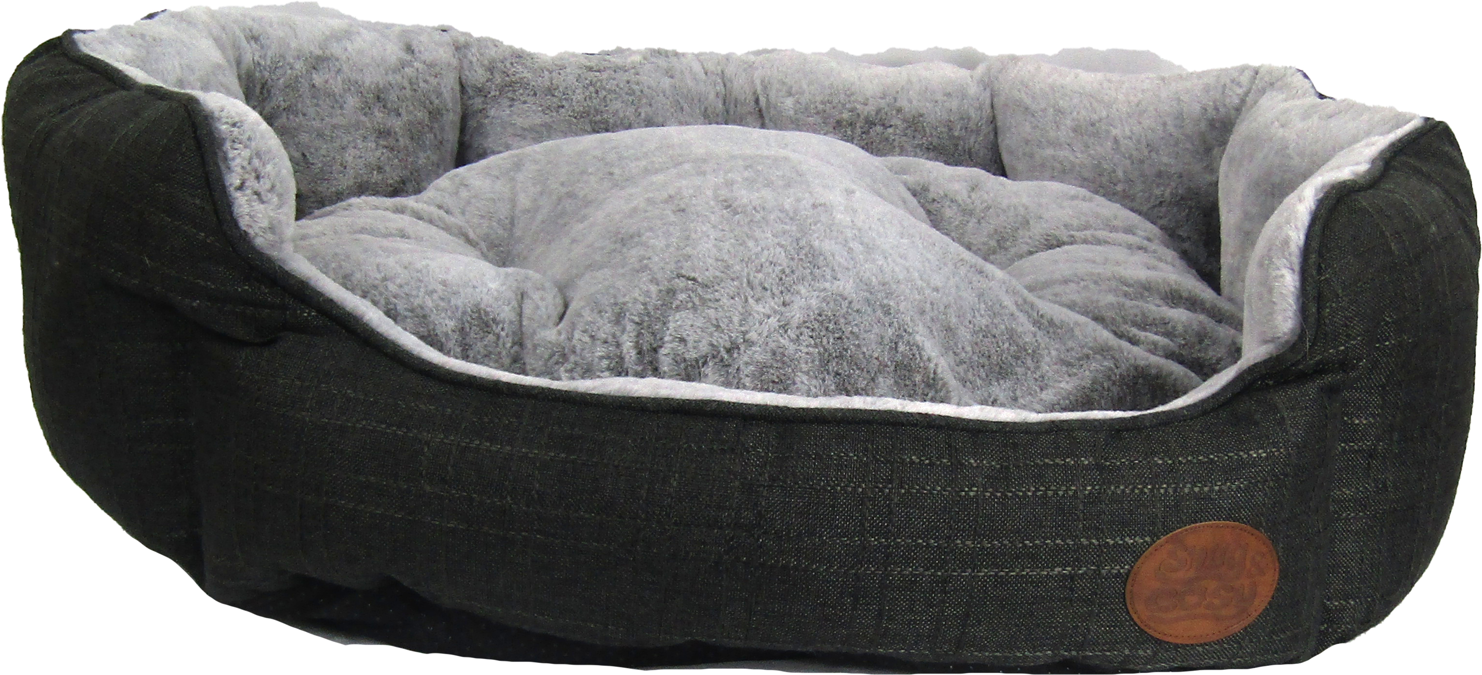 Charcoal Softie Bed - Snug and Cosy Pets product image