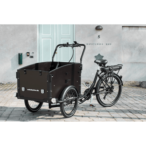 Amcargobikes Ultimate Curve Tadpole Cargo Electric Tricycle | Pedal and Chain