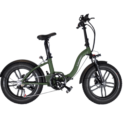 E Movement Hunter Plus Folding Electric Bike Fat Tyre | Pedal and Chain