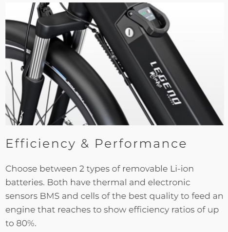 Legend Milano Electric Bike | Pedal and Chain