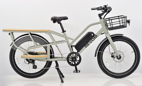 Revom Electric Cargo Bike - Fat Tyre 250W | Pedal and Chain