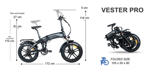 Elektryczny rower składany Hygge Vester Pro | Pedał i łańcuch