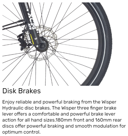 Wisper Wayfarer H9 Hub-Drive Crossbar | Pedal and Chain