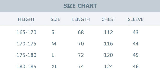size chart noragi techwear