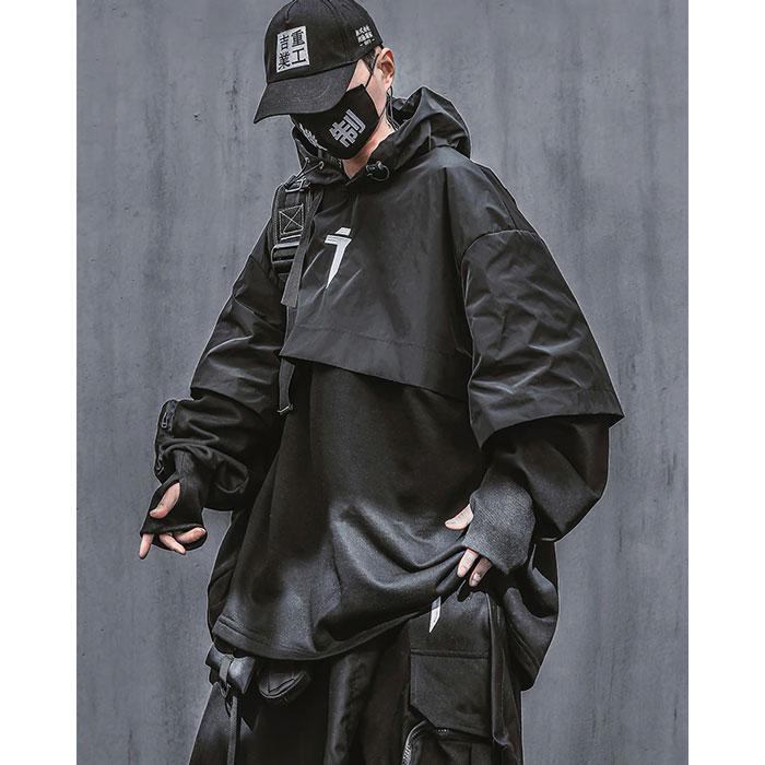 Techwear Japanese Streetwear Jacket Cyberpunk Clothes, Techwear Jacket ...