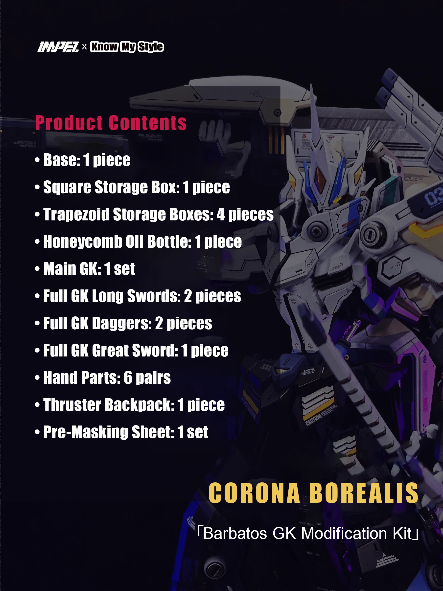 MG Barbatos Corona Borealis GK Kit vs. Unicorn Gundam comparison shot