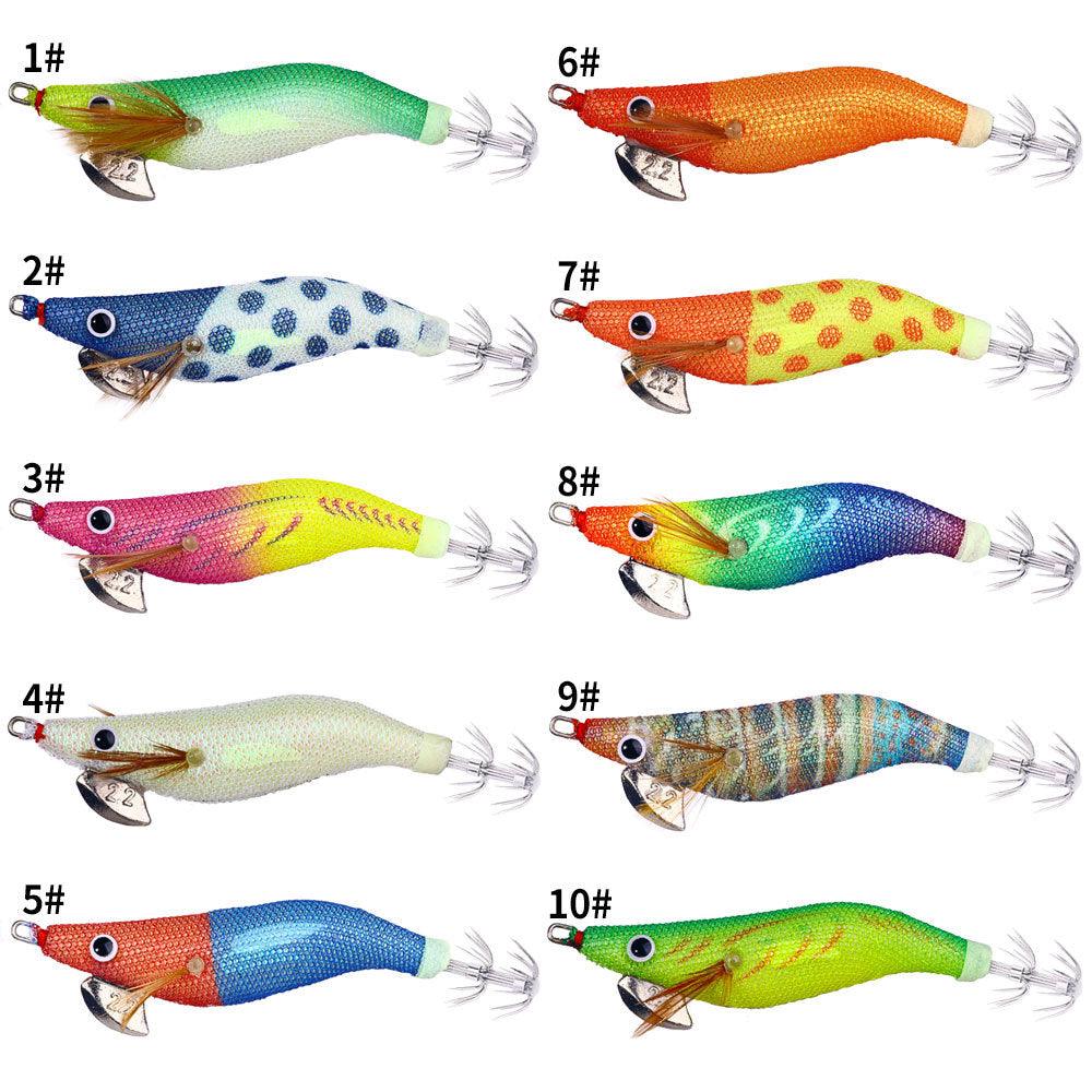 Pre-Rigged Luminous Squid Jig for Night Fishing Saltwater - Dr