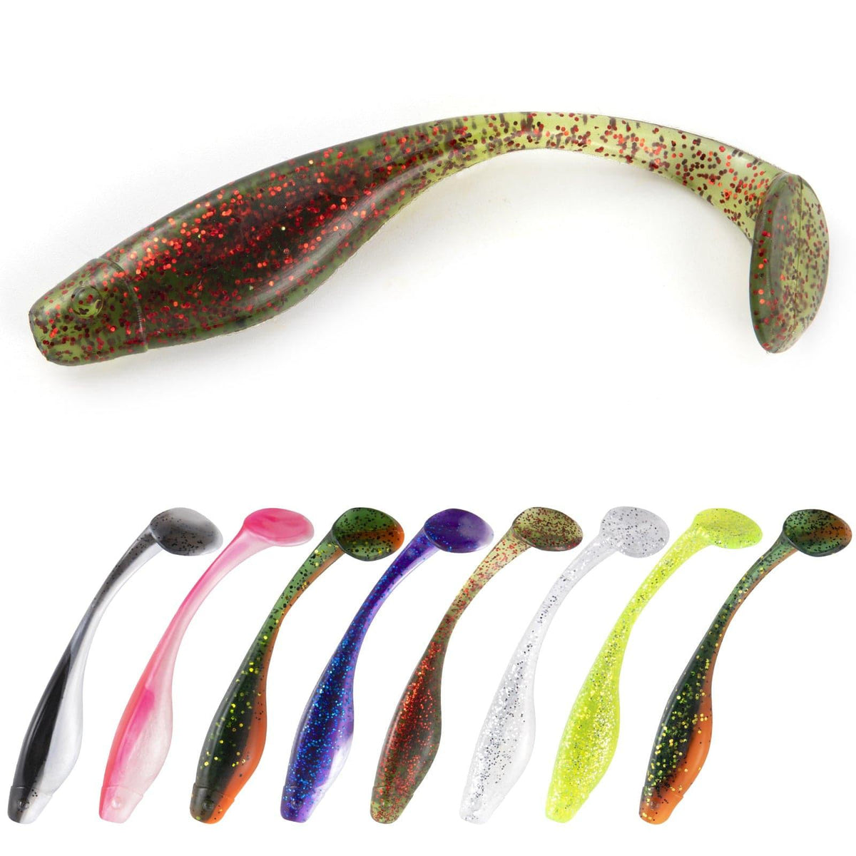 Soft Plastic Swimbaits Paddle Tail 2.75in More Visible - Dr.Fish – Dr.Fish  Tackles